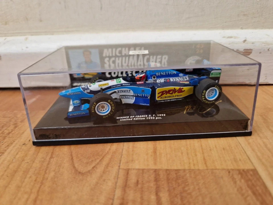 MINICHAMPS 1/43 BENETTON RENAULT B195 MICHAEL SCHUMACHER FRANCE GP WINNER 1995 - Image 2 of 3