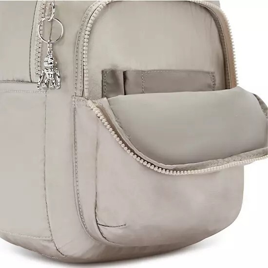 NWT Beautiful Designer KIPLING Seoul S Cloud Metal Silver