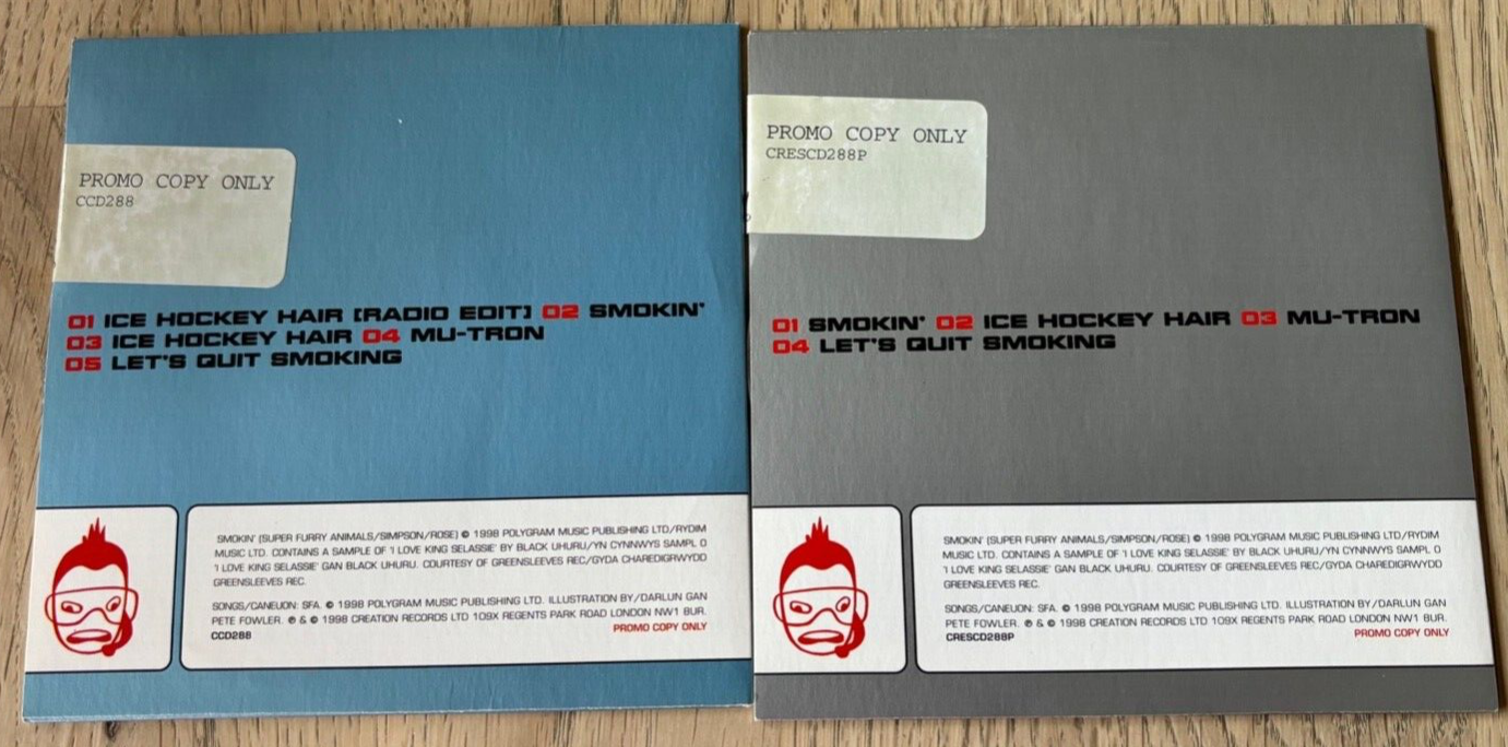 Super Furry Animals. Ice Hockey Hair. 2 CD EP Promo Set. 9 Tracks. Sealed. eBay