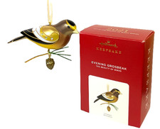 Hallmark 2021 Evening Grosbeak Beauty of Birds #17 Keepsake Xmas Ornament NIB