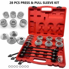 28Pcs Car Press and Pull Sleeve Kit Bearing Bushing Seal Removal Puller Tool Set