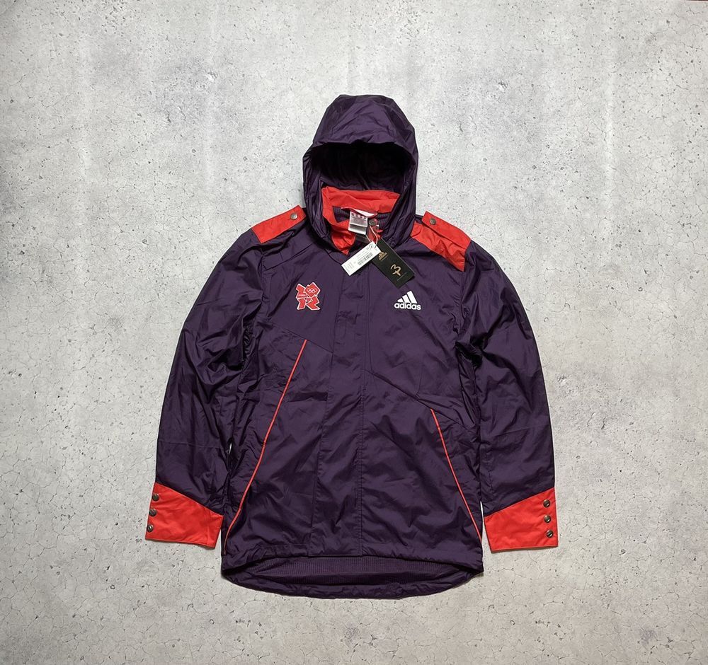 New Adidas London 2012 Big Logo Y2K Nylon Jacket | eBay