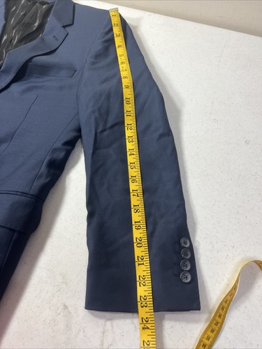 Giorgio Cosani Mens Navy Blue Single Breasted Sport Coat Size Chest 38 Length S - Picture 8 of 16