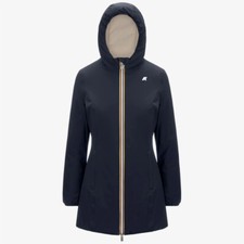 K-WAY Giaccone DENISE ST WARM REVERSIBLE Donna BLUE Mod K6128UW Autunno/Inverno