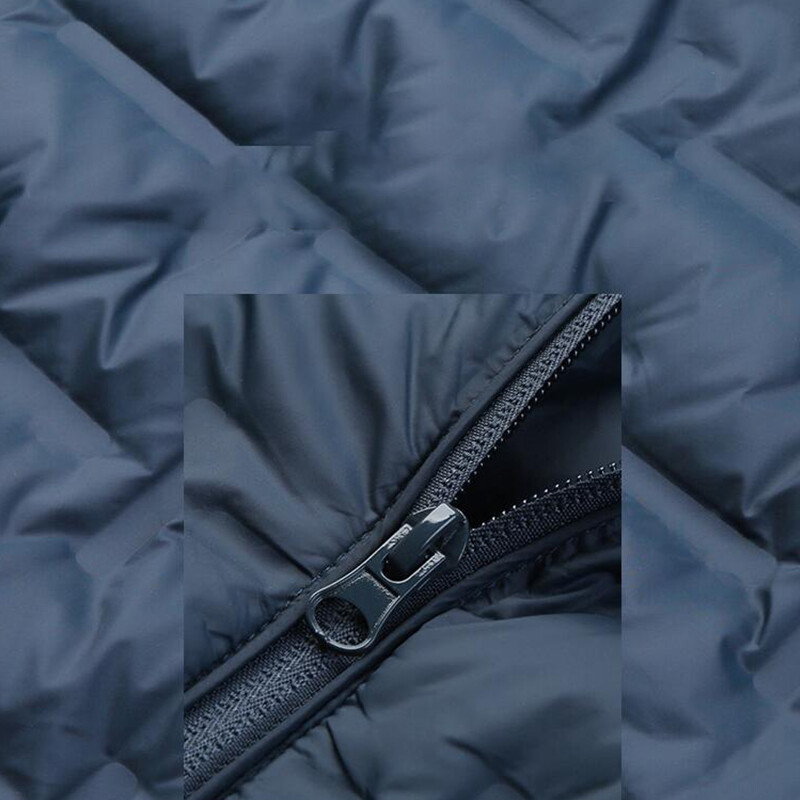 Duck Down Jacket Men Winter Warm Solid Color Hooded Jackets Outdoor Coat main image 1