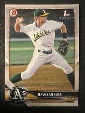 QTY: 2018 Bowman Draft - Jeremy Eierman ( Athletics ) 1st Rookie #BD-179