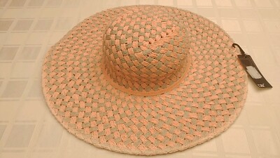 David & Young D&Y Summer Hat Wide Brim Straw Woven Beach  display picture 1