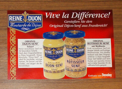 Rare Advertising DEVELEY REIN DE DIJON Dijon Mustard - Vive la Difference 1997