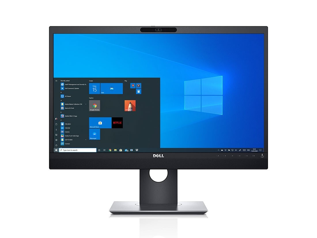 Dell 24 P2418HZm 24"" Monitor LED IPS 1920 x 1080 Stand Camera Speakers Ref 1