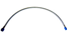 6an 30 Nitrous Oxide Or Fuel Line Stainless Braided Hose Blue Ends