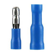 Premium Brass Male-Female Solderless Crimp Bullet Plug Connectors AWG 16-14 G...