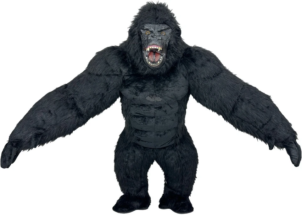 8ft Giant Gorilla Inflatable Costume Plush Wearable for Party/Cosplay & Battery - Image 2 of 4