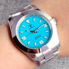 36mm/39mm Tandorio Sapphire Glass Polished NH35 Automatic Men's Watch Luminous