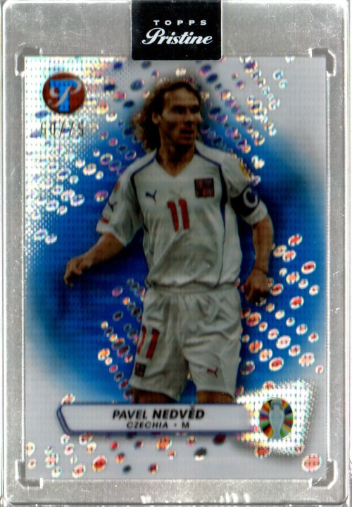 2023 Topps Pristine Road to UEFA Euro 2024 - Pavel Nedved #24 Blue