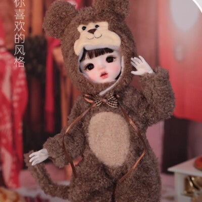 1/6 BJD Doll SD Resin Joint Eyes Face Makeup Girl Doll Bare Doll Birthday Gift