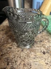 Anchor Hocking Wexford 8 oz. Smoke Colored Crystal Creamer Pressed Glass Vintage