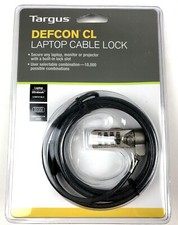 Targus Defcon CL Laptop/Monitor/Projector Cable Combo Lock 6.5-ft Z1