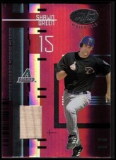 2005 Leaf Certified Materials Mirror Bat Red #136 Shawn Green D'backs /250