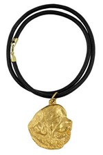 Newfoundland, Newfs, Newfies - Dog necklace, gold-plated pendant for dog fan, un