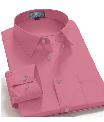 One Pocket Casual Dress Shirt Rose 