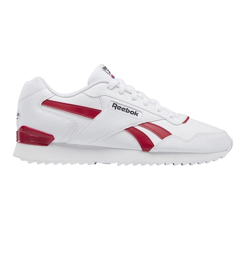 Reebok Classic Glide Ripple Mens Trainers White Red GZ5203 CLEARANCE