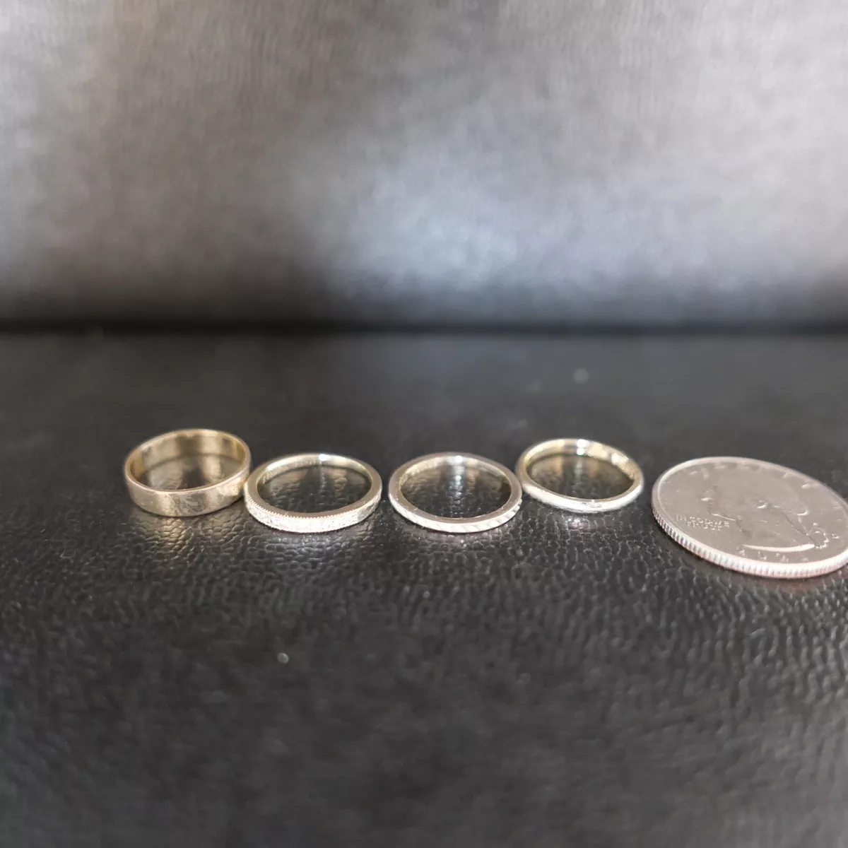 Kendra Scott Kara Midi Ring Set of 4 Rings Size 3 Silver Tone