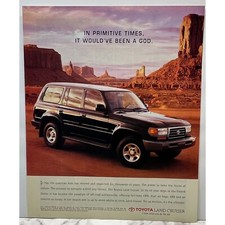 1997 Toyota Land Cruiser Vintage Print Ad 90s SUV 4X4