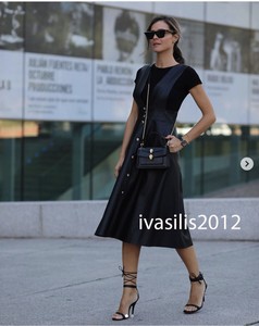 leather pinafore dress zara