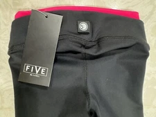 Five The Label Hybrid Dance Leggings Girls YM Black Pink Pop Studio Streetwear