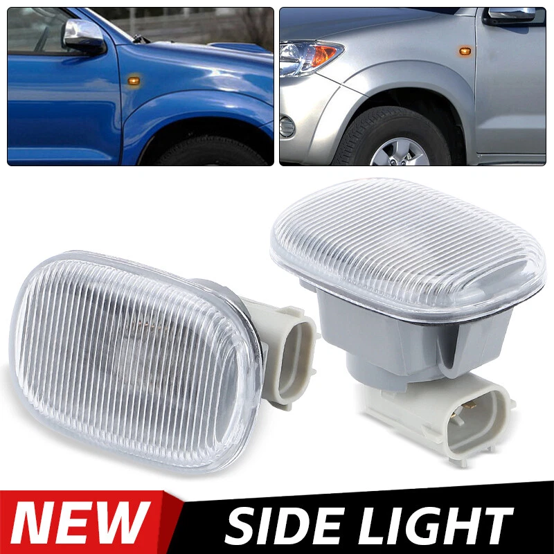 Luce lente ripetitore indicatore laterale con lampadine per Toyota Celica Corolla MR2 Hilux - Immagine 2 di 4