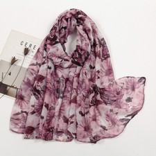 Women Muslim Printed Hijab Shawl Headscarf Scarf Turban Wrap Islamic 180 85cm