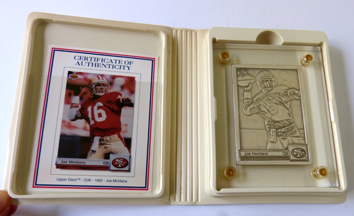 Highland Mint Joe Montana Silver & Bronze Matched Set 1992 Upper Deck - Picture 2 of 10