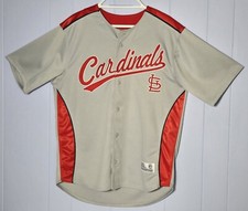 St Louis Cardinals | MLB Dynasty Series Jersey | Men’s Large | Gray & Red Clean