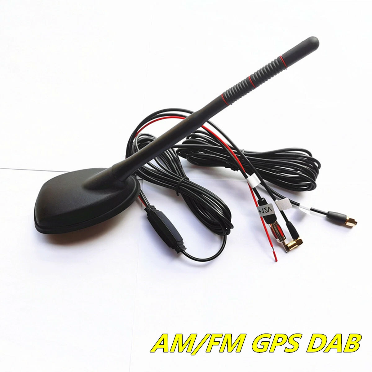 Car FM AM Stereo Radio Antenna Amplifier Aerials GPS Navigation System DC  12V