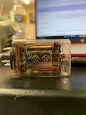 42ROZ-4000-ACG/SIL DPDT 5 Amp Relay - 8 Pin Octal - Sigma