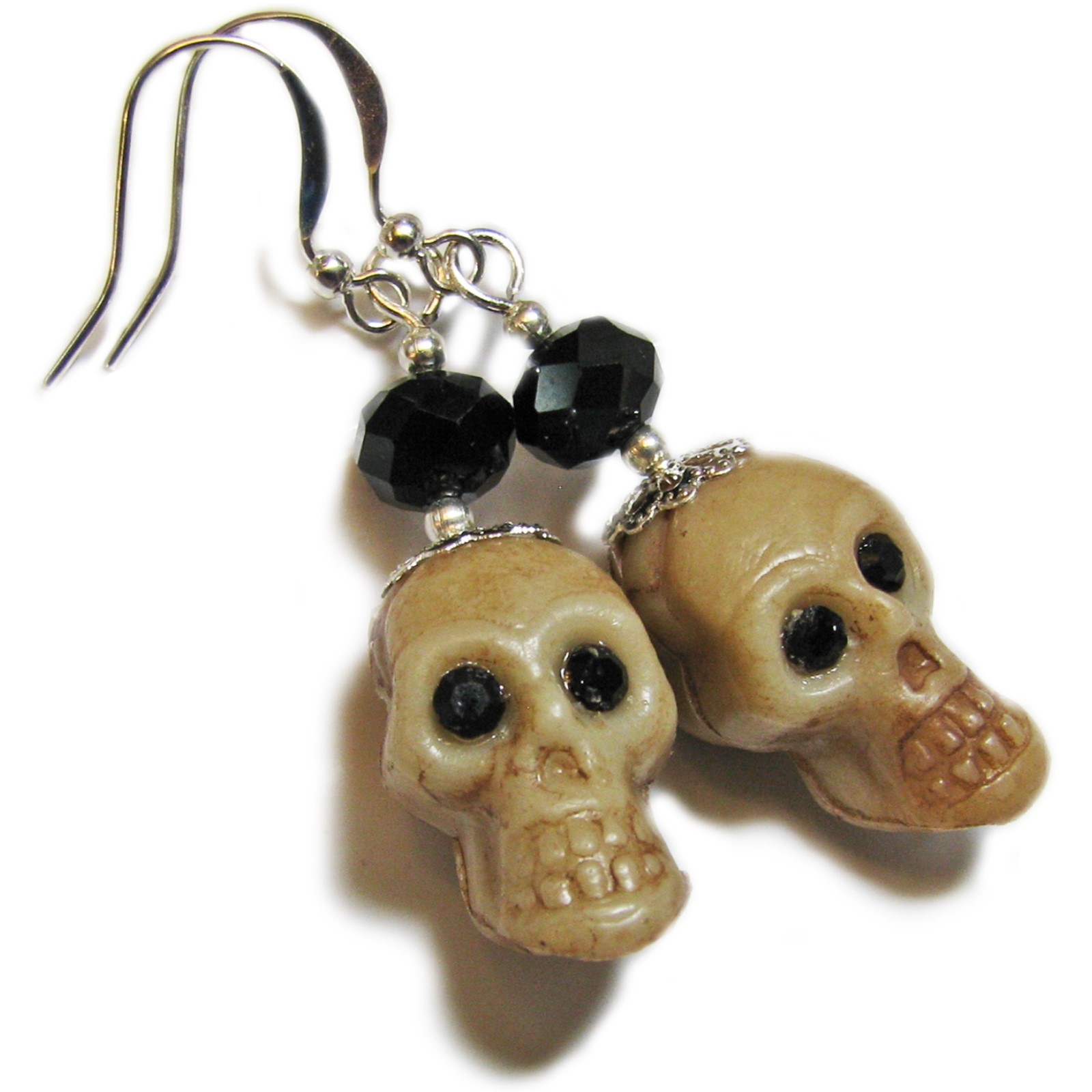 Halloween Skull Earrings By SoniaMcD
