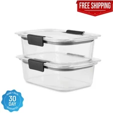 Rubbermaid 3.2 Cup Brilliance Stain-Proof Food Storage Container, Set of 2