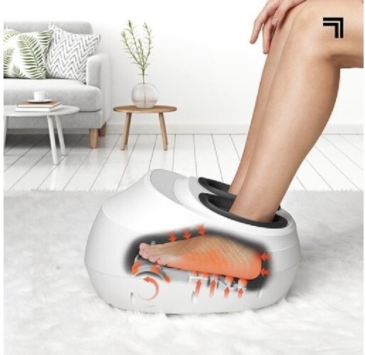 Sharper Image Shiatsu Foot Massager Rolling Massage With Air Compression  Heat | eBay