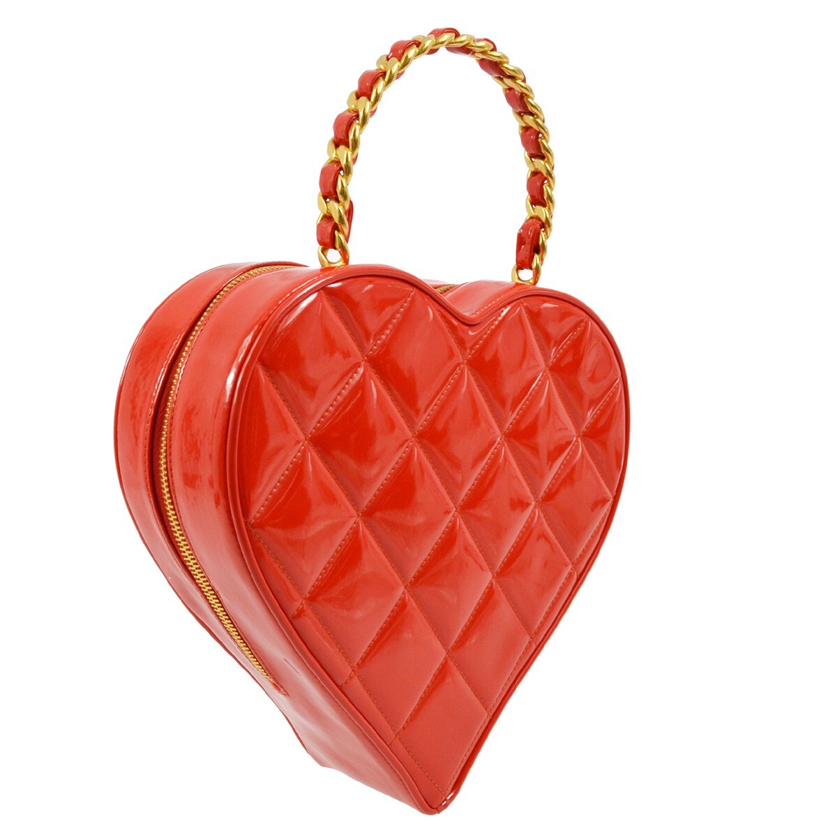 Chanel Red Heart Vanity Handbag 162216