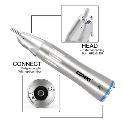 Dental 1:1 surgical optic fiber low speed straight handpiece Inner water AZDENT