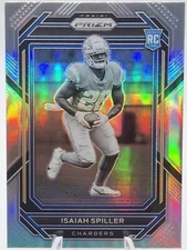 2022 Panini Prizm Variation Isaiah Spiller RC Rookie Card Silver Prizm #324