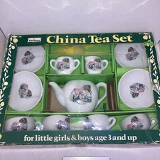 Chilton Toys Vintage 1971 Clark China Tea Set Original. 3338 Damaged Box