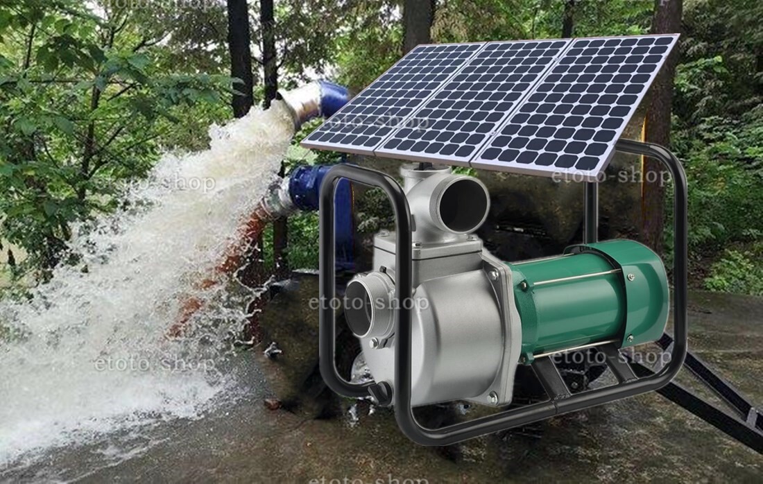 2HP 150V DC SOLAR WATER TRANSFER PUMP Farming Irrigation Livestock 20000LPH