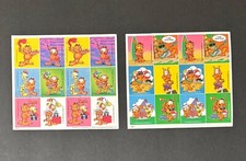 1978 Vintage Garfield Characters Stickers 2 Sheets United Feature Syndicate Inc
