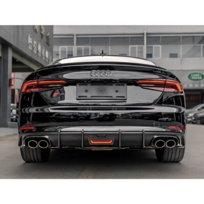 Heckdiffusor für Audi A5 B9 Sline S5 2016-2019 Stoßstange Spoiler Carbon Stil