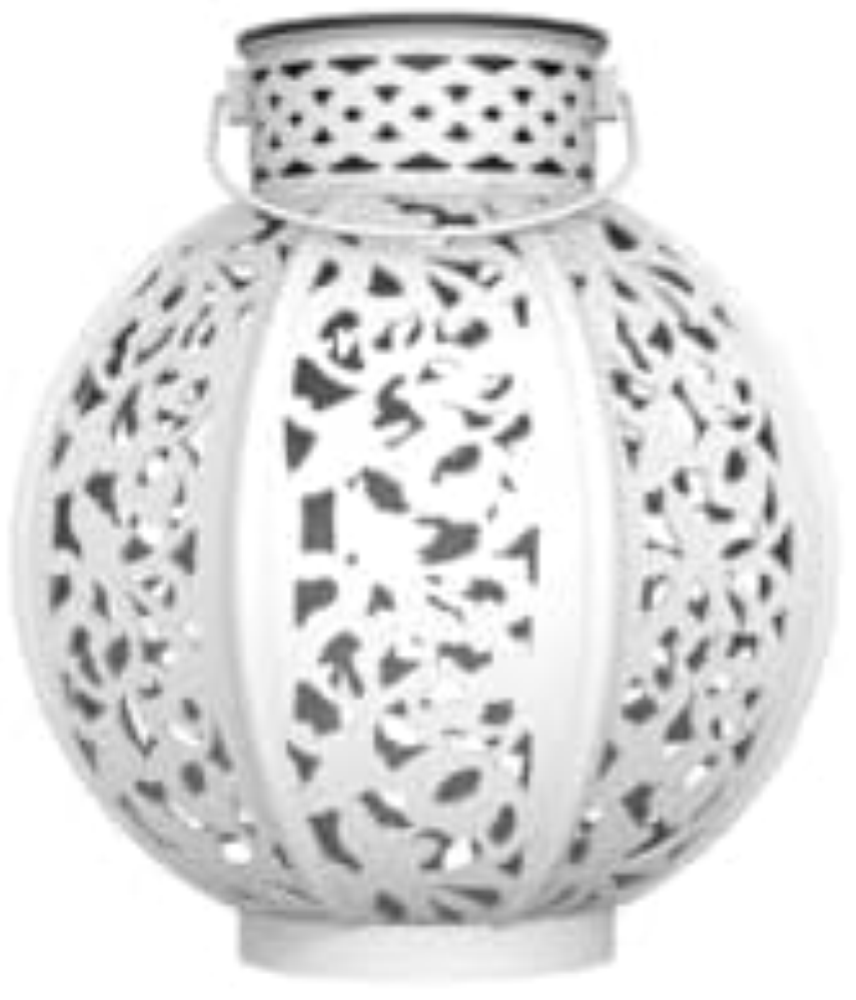 LAMPADA SOLARE BIANCA VINTAGE METALICA           [Classe di efficienza energetic