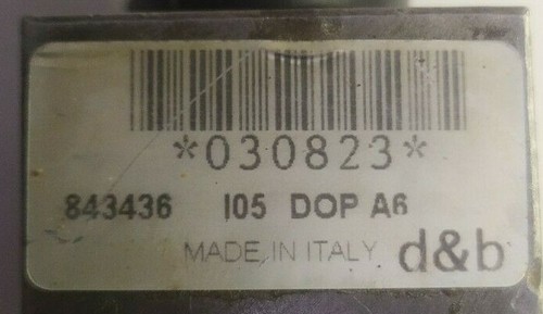 d&b 843436 Overcentre valve I05 DOP A6 - Picture 2 of 8