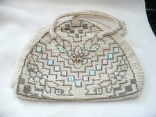 AAL- Antique Beaded Evening Purse Czechoslovakia 893