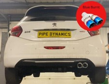 PIPE DYNAMICS PEUGEOT 208 GTI 1.6i 200 Hp 13-18 Back Box Muffler Delete Exhaust