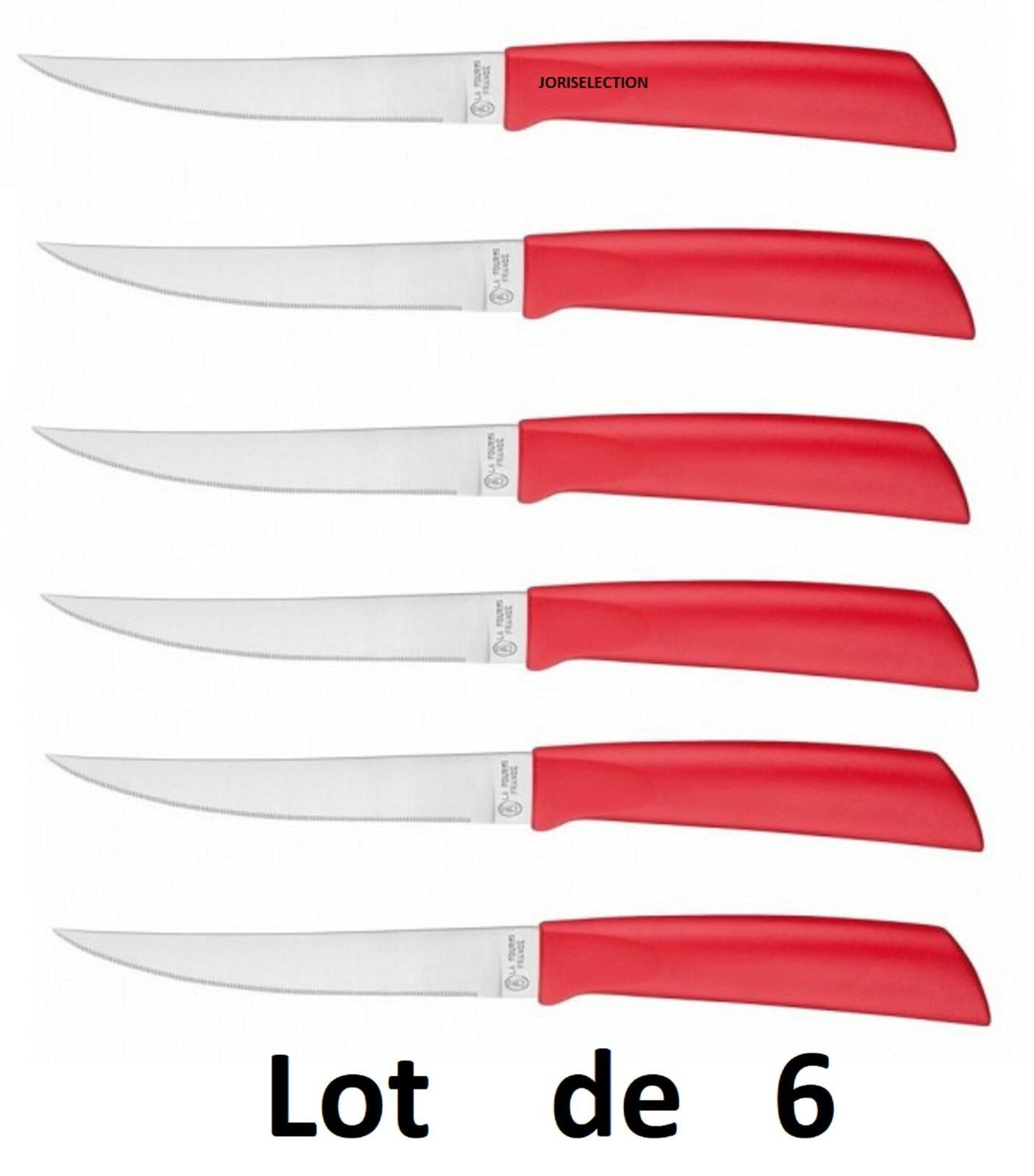 Couteau steak mini denture La Fourmi lot de 6 pour une coupe nette sans effort